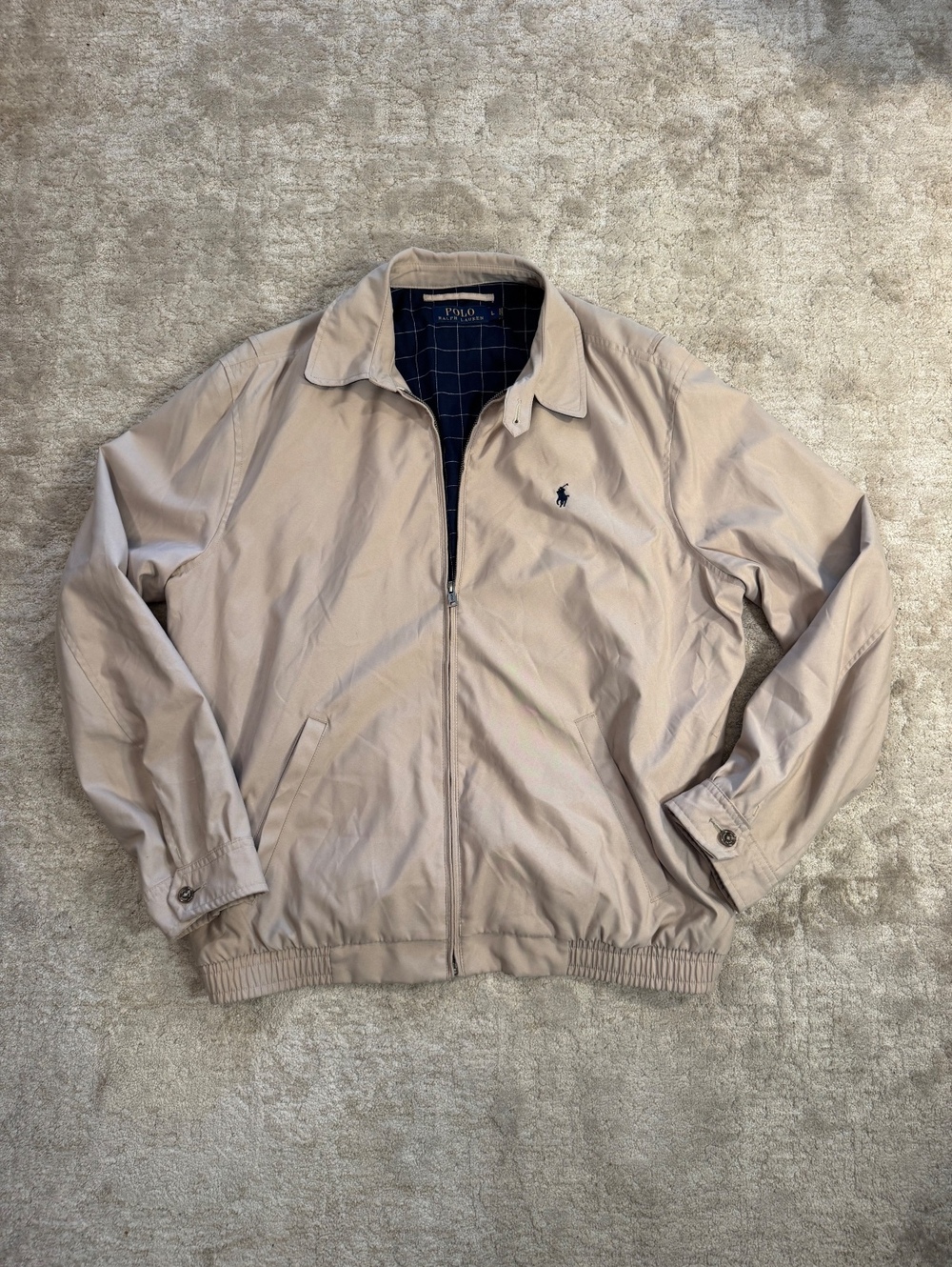 Polo Ralph Lauren Men's Beige Harrington Jacket Size Large